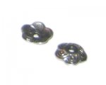 8mm Silver Metal Bead Cap, approx. 15 caps 8mm Silver Metal Bead Cap, approx. 15 caps
