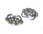 12mm Silver Metal Bead Cap, approx. 10 caps 12mm Silver Metal Bead Cap, approx. 10 caps