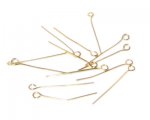 1 inch Gold Eye Pins - approx. 120 pins