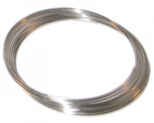 1mm Silver Bracelet Memory Wire - 20 Spirals