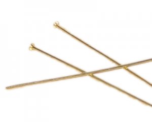 2 inch Gold Headpins - approx. 50 pins