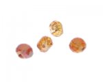 8 x 6mm Burnt Orange Luster Frosted Flat Round Crystal Bead 8 x 6mm Burnt Orange Luster Frosted Flat Round Crystal Bead