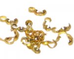 8mm Gold-Coated Crimp Cover with Loop - approx. 100