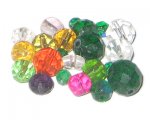 Approx. 1oz. x Random Color Round Faceted Crystal Bead Approx. 1oz. x Random Color Round Faceted Crystal Bead