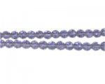 6mm Soft Purple Faceted Round Glass Bead, 13" string 6mm Soft Purple Faceted Round Glass Bead, 13" string