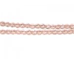 4mm Baby Pink Faceted Round Glass Bead, 12" string 4mm Baby Pink Faceted Round Glass Bead, 12" string