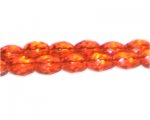 10 x 8mm Strawberry Red Faceted Drop Glass Bead, 6" string 10 x 8mm Strawberry Red Faceted Drop Glass Bead, 6" string