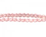 6mm Pink Faceted Round Glass Bead, 13" string 6mm Pink Faceted Round Glass Bead, 13" string
