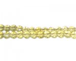 6mm Pale Gold Faceted Round Glass Bead, 26" string 6mm Pale Gold Faceted Round Glass Bead, 26" string
