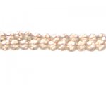 6mm Champagne Faceted Round Glass Bead, 13" string 6mm Champagne Faceted Round Glass Bead, 13" string