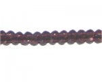 6mm Deep Mauve Faceted Round Glass Bead, 13" string 6mm Deep Mauve Faceted Round Glass Bead, 13" string