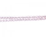 5mm Baby Pink Faceted Round Glass Bead, 12" string 5mm Baby Pink Faceted Round Glass Bead, 12" string