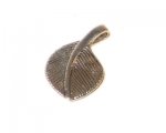 16 x 28mm Silver Leaf Metal Pendant - 2 charms 16 x 28mm Silver Leaf Metal Pendant - 2 charms