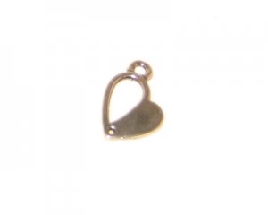 12 x 16mm Silver Open Heart Metal Charm - 4 charms