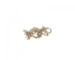 6 x 14mm Antique Gold Wrapped Candy Charm - 4 charms 6 x 14mm Antique Gold Wrapped Candy Charm - 4 charms