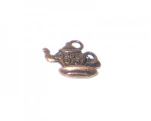 14 x 16mm Copper Teapot and Cup Charm - 4 charms