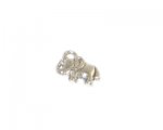 12mm Silver Elephant Charm - 4 charms