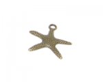 18mm Bronze Starfish Charm - 3 charms