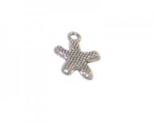 14 x 16mm Antique Silver Starfish Charm - 4 charms
