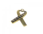 18 x 26mm Antique Gold Cancer Pendant, fits 2mm rhinestone 18 x 26mm Antique Gold Cancer Pendant, fits 2mm rhinestone