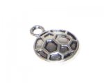10 x 14mm Silver Soccer Charm - 4 charms