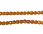 4mm Brown Transparent Round Pressed Glass Bead 4mm Brown Transparent Round Pressed Glass Bead