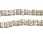 4mm Gray Cube Pressed Glass Bead 4mm Gray Cube Pressed Glass Bead