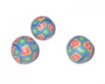 14mm Turquoise Diamond Polymer Clay Bead, 10 beads 14mm Turquoise Diamond Polymer Clay Bead, 10 beads