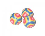 16mm Blue Diamond Polymer Clay Bead, 10 beads 16mm Blue Diamond Polymer Clay Bead, 10 beads