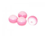 10mm Pink Striped Polyresin Bead, approx. 35 beads 10mm Pink Striped Polyresin Bead, approx. 35 beads