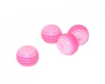 10mm Fuchsia Striped Polyresin Bead, approx. 35 beads 10mm Fuchsia Striped Polyresin Bead, approx. 35 beads