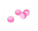 8mm Fuchsia Striped Polyresin Bead, approx. 42 beads 8mm Fuchsia Striped Polyresin Bead, approx. 42 beads