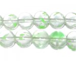 12mm Greenbrier Spray Glass Beads, approx. 18 beads 12mm Greenbrier Spray Glass Beads, approx. 18 beads