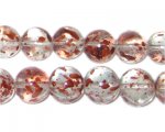 12mm Rose Spray Glass Bead, approx. 18 beads 12mm Rose Spray Glass Bead, approx. 18 beads