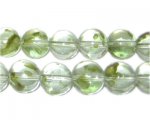 12mm Moss Spray Glass Bead, approx. 18 beads 12mm Moss Spray Glass Bead, approx. 18 beads
