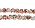 8mm Rose Spray Glass Beads, approx. 52 beads 8mm Rose Spray Glass Beads, approx. 52 beads