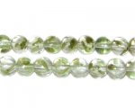 8mm Moss Spray Glass Beads, approx. 52 beads 8mm Moss Spray Glass Beads, approx. 52 beads