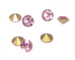 5mm Pink pointed-back Rhinestone - 10 rhinestones 5mm Pink pointed-back Rhinestone - 10 rhinestones