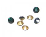 4mm Emerald pointed-back Rhinestone - 15 rhinestones 4mm Emerald pointed-back Rhinestone - 15 rhinestones