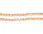 4mm Apricot Inside-Color Glass Bead, approx. 102 beads 4mm Apricot Inside-Color Glass Bead, approx. 102 beads