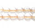 12mm Apricot Inside-Color Glass Bead, approx. 18 beads 12mm Apricot Inside-Color Glass Bead, approx. 18 beads