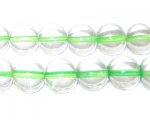 12mm Green Inside-Color Glass Bead, approx. 18 beads 12mm Green Inside-Color Glass Bead, approx. 18 beads