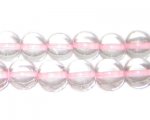 12mm Pink Inside-Color Glass Bead, approx. 18 beads 12mm Pink Inside-Color Glass Bead, approx. 18 beads