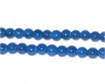 6mm Royal Blue Team and School Glass Bead, approx. 73 beads 6mm Royal Blue Team and School Glass Bead, approx. 73 beads