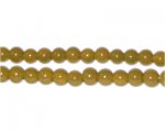 6mm Gold Team and School Glass Bead, approx. 73 beads 6mm Gold Team and School Glass Bead, approx. 73 beads