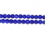 6mm Dark Blue Team and School Glass Bead, approx. 73 beads 6mm Dark Blue Team and School Glass Bead, approx. 73 beads