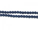 4mm Midnight Blue Team and School Glass Bead, approx. 102 beads 4mm Midnight Blue Team and School Glass Bead, approx. 102 beads