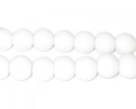 10mm White Team and School Glass Bead, approx. 22 beads