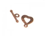16 x 14mm Copper Toggle Clasp - 2 clasps