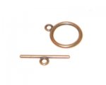 16 x 14mm Copper Toggle Clasp - 2 clasps